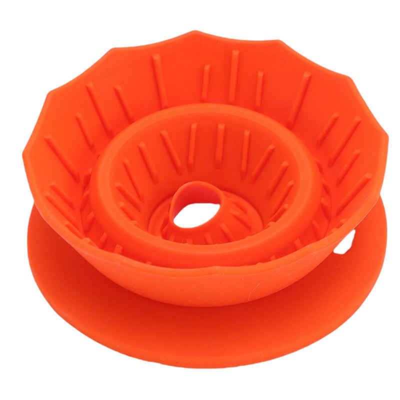 Pour Over Coffee Dripper Food Grade Silicone Folding Portable Hand Brewed Coffee Filter Orange - Image 1