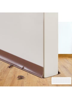 JOGAMS 96cm Self Adhesive Door Seal Strip Door Sound Proofing Weather Stripping Weatherstrip Door Bottom Strip Door Sealer Strip Windproof seal for Door Gaps Brown  - Image 1