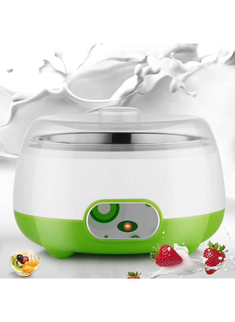 Pamidhar Pamidhar Portable Automatic Yogurt Maker With Stainless Steel Inner Container Lid Easy To Operate High Temperature Resistant Electric Curd Maker Machine For Home Capacity 1L  - Image 1