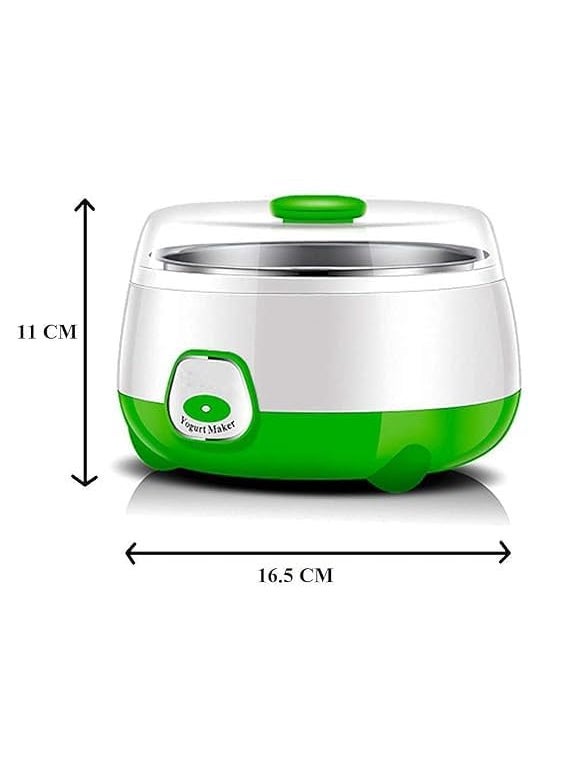 Pamidhar Pamidhar Portable Automatic Yogurt Maker With Stainless Steel Inner Container Lid Easy To Operate High Temperature Resistant Electric Curd Maker Machine For Home Capacity 1L  - Image 3