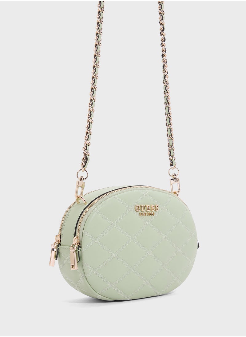 GUESS Tamsin Double Zip Crossbody  - Image 3