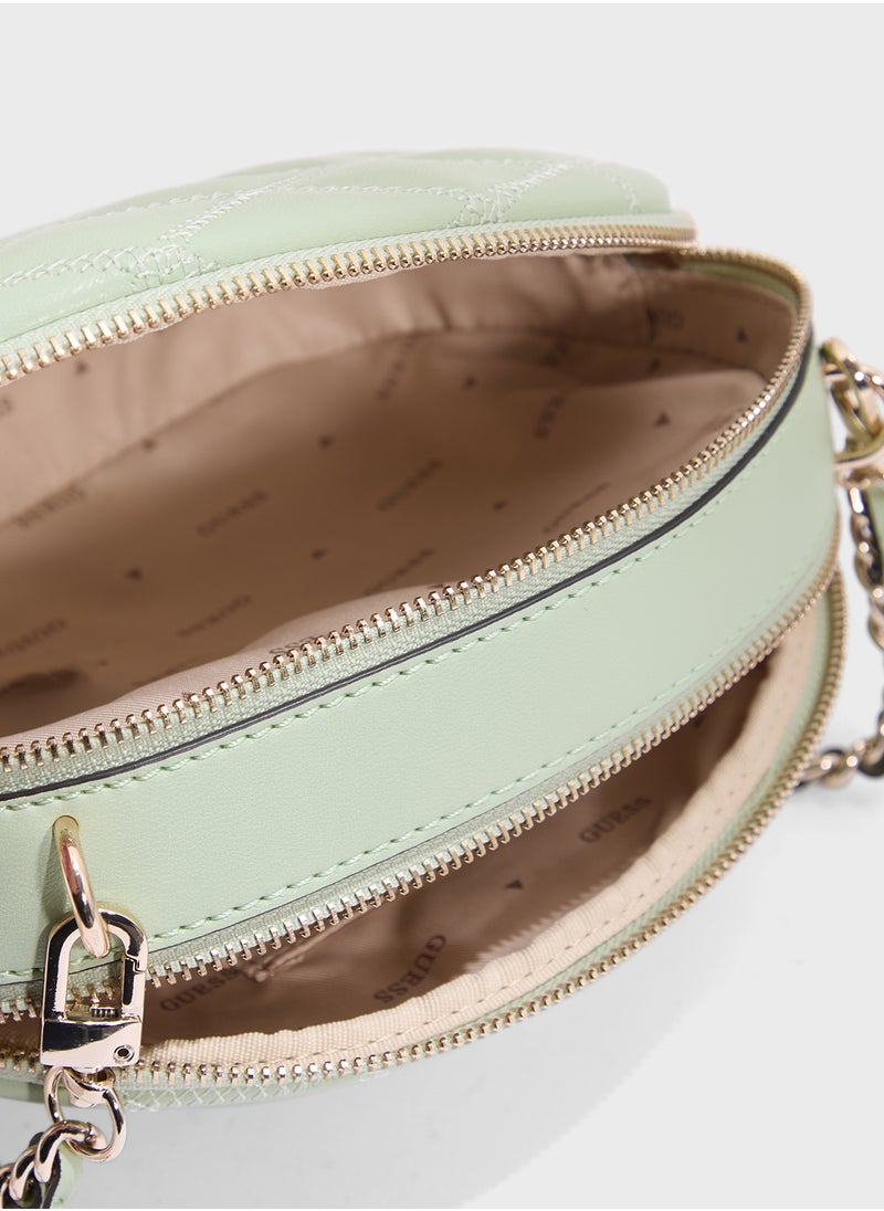 GUESS Tamsin Double Zip Crossbody  - Image 5