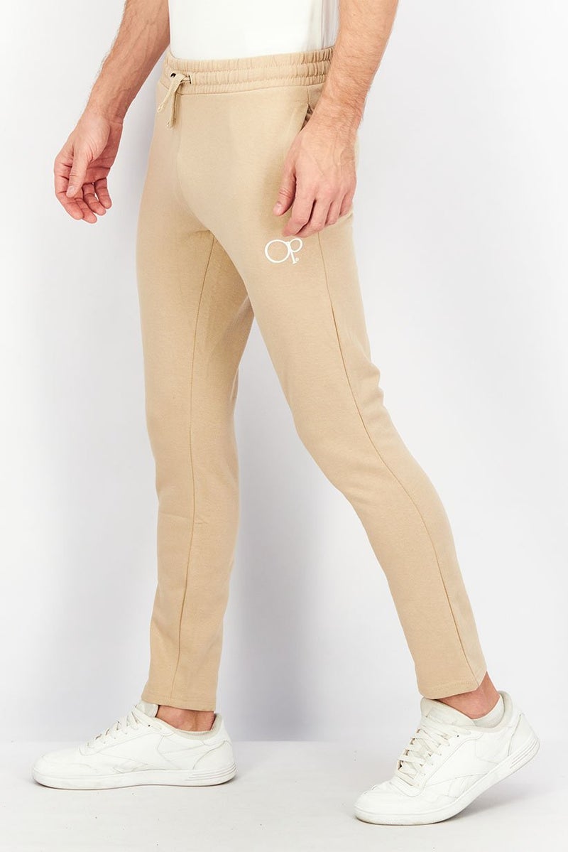 Ocean Pacific Men Regular Fit Drawstring Jogger, Light Beige - Image 3