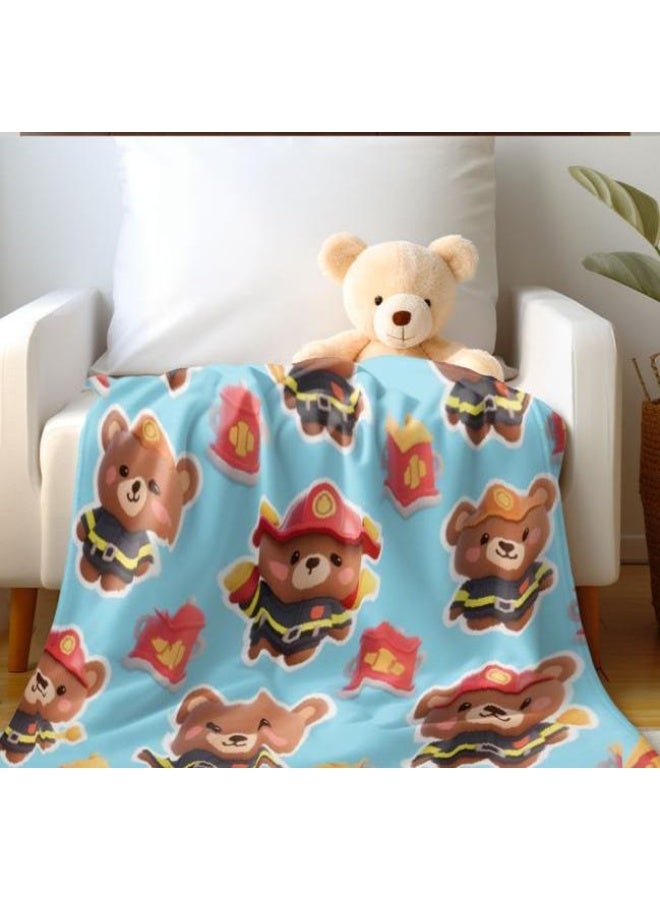 general Baby and children's cartoon flannel thin blanket (warm and comfortable, suitable for sleep, game use) 70cm*100cm - Image 4
