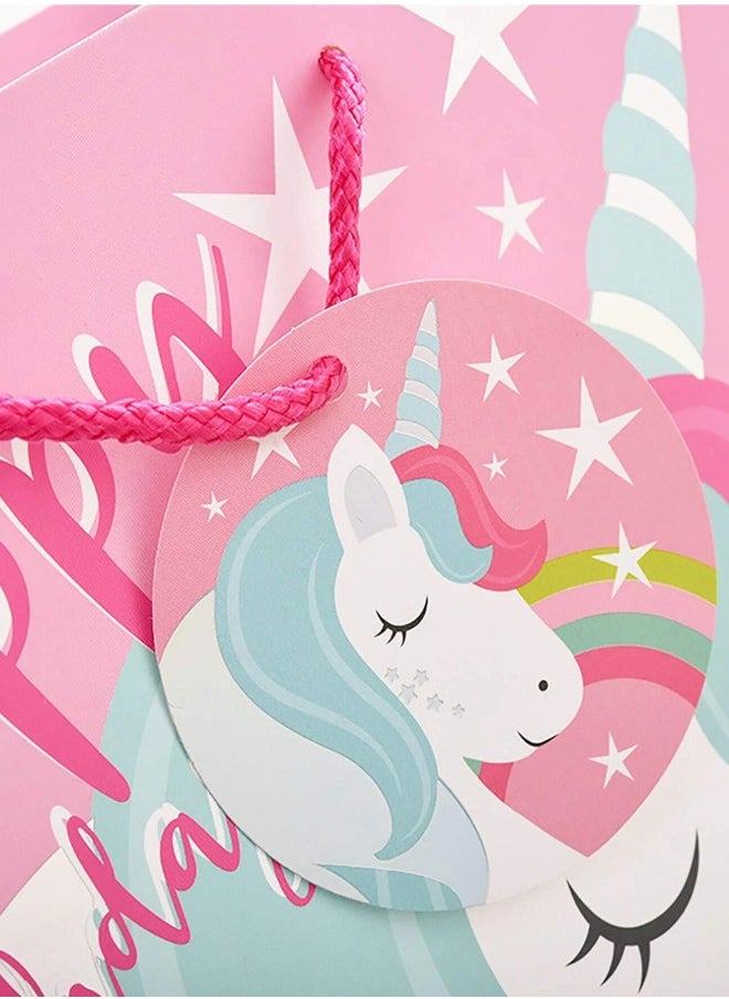 Share the Love luxury Glitter Gold Unicorn party happy birthday gift bag  - Image 2