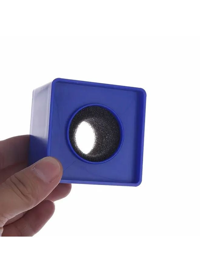 White ABS Square Cube Shaped Interview KTV Microphone Logo Flag Station No Battery - Image 4