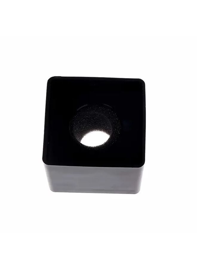 White ABS Square Cube Shaped Interview KTV Microphone Logo Flag Station No Battery - Image 5