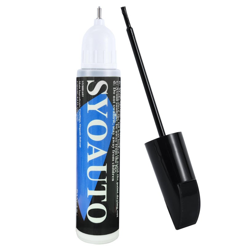 SYOAUTO Black Touch Up Paint for Cars, Auto Touch Up Paint Black Scratch Repair Automotive Black Car Paint Pen 2 in 1 Car Touch Up Paint 0.4 oz - Image 1