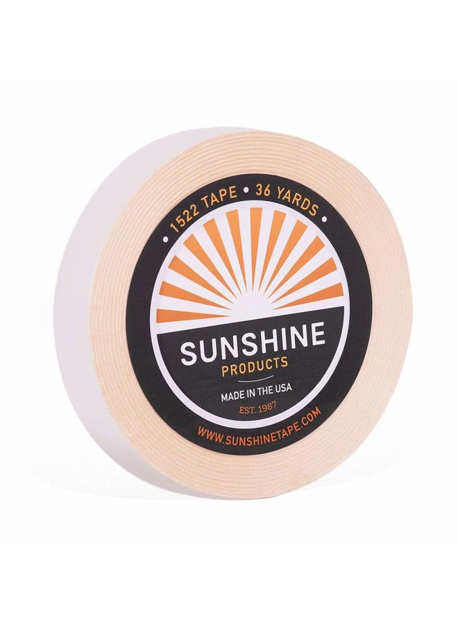 Sunshine Tape Daily Wear Hair System Roll - 1522 3M Wig - Hypoallergenic, Gentle on Skin - 1-7 day Hold - 1" x 36yds - Image 1
