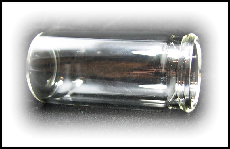 C. B. Gitty "Medicine Vial" 2 1/4-inch Glass Guitar Slide - a classic slide style for playing the blues - Image 1