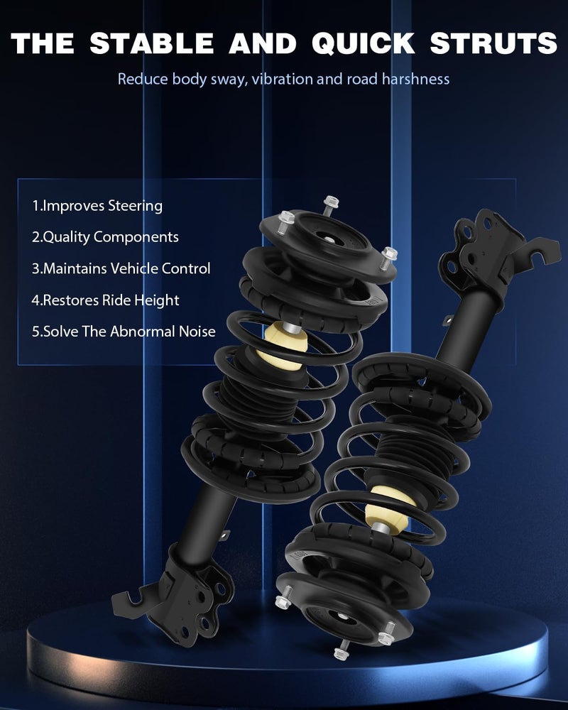 ECCPP مجموعة النوابض الكاملة ECCPP للأمامية تناسب 1998-2002 لشيفروليه بريزم، 1993-2002 لتويوتا كورولا مجموعة من 2 - Image 3