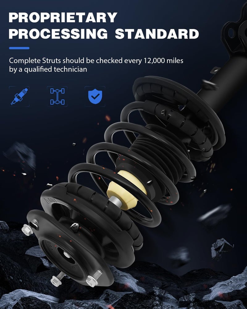 ECCPP مجموعة النوابض الكاملة ECCPP للأمامية تناسب 1998-2002 لشيفروليه بريزم، 1993-2002 لتويوتا كورولا مجموعة من 2 - Image 4