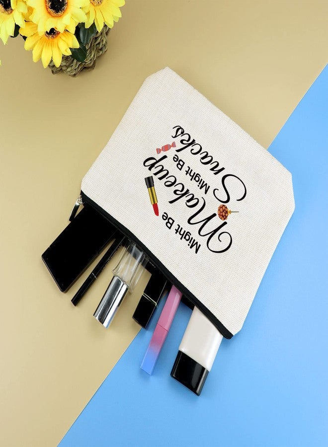 Mikela Funny Makeup Bag Gift for Women Teen Girls Best Friends Gift Idea Sister Travel Cosmetic Bag Halloween Christmas Birthday Gift for Friends Sister Daughter Mom Multifunction Pouch Make Up Bag - Image 4