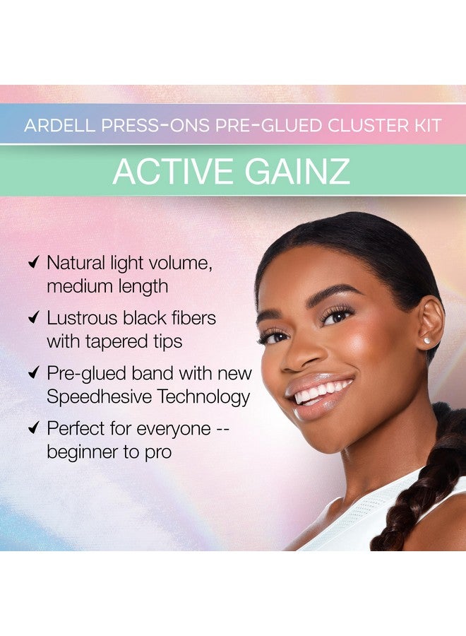 أرديل رموش صناعية من أرديل، رموش صناعية، رموش مجمعة، رموش سفلية مُلصقة مسبقًا، وصلات رموش، غينز، عبوة واحدة - Image 2