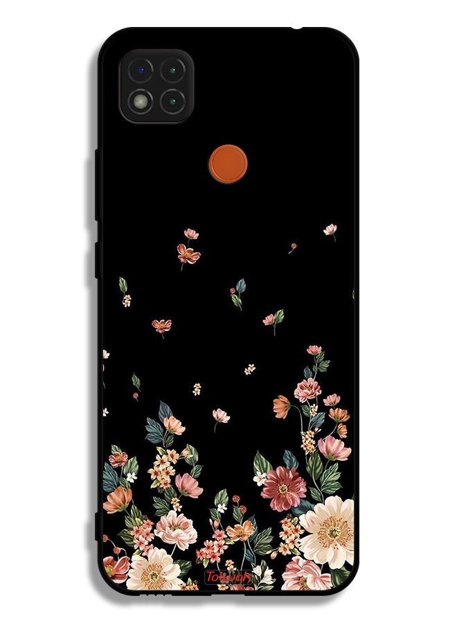 Tolwak Xiaomi Redmi 9C Protective Case Cover Small Flowers In Bottom - Image 2