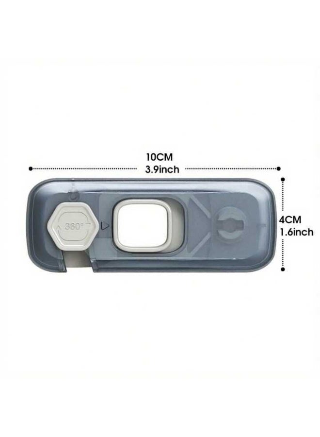 Luxury Refrigerator Safety Lock with 360° Rotation - Child Proof Lock for Appliances & Cabinets (Strong Adhesive) - Image 2