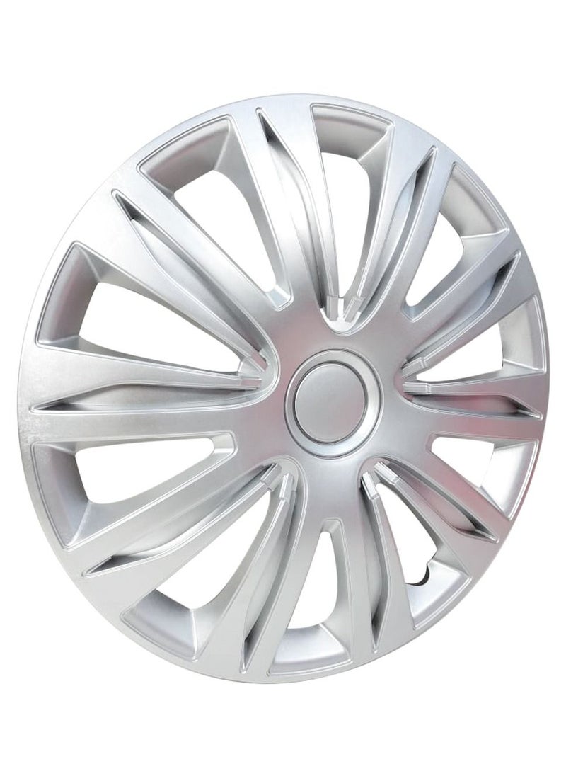 Pistol 15 Inch Hubcaps Set of 4PC Automotive Hub Caps with Universal Snap-On Retention Rings  Wheel Cover Kit  - Image 5