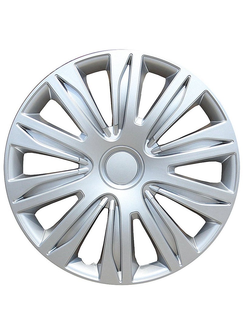 Pistol 15 Inch Hubcaps Set of 4PC Automotive Hub Caps with Universal Snap-On Retention Rings  Wheel Cover Kit  - Image 1