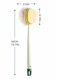 Excefore Shower Scrubber, Double Side Back Scrubber with Long Handle  - Image 2