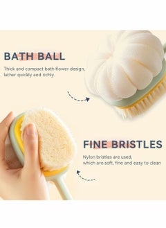 Excefore Shower Scrubber, Double Side Back Scrubber with Long Handle  - Image 3
