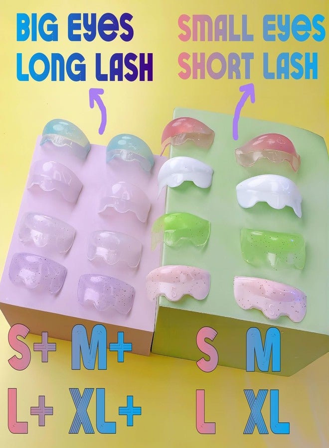 ICONSIAM Lash Lift Ribbons Eyelash Lifting Shields Mini Lami Lamination Roller Soft Silicone Perm Rod LC Curl Perming Shield 8 Size Korean Curling Guard Lifts Eyelashes Visibly Elastic Shield For All Eyes - Image 5
