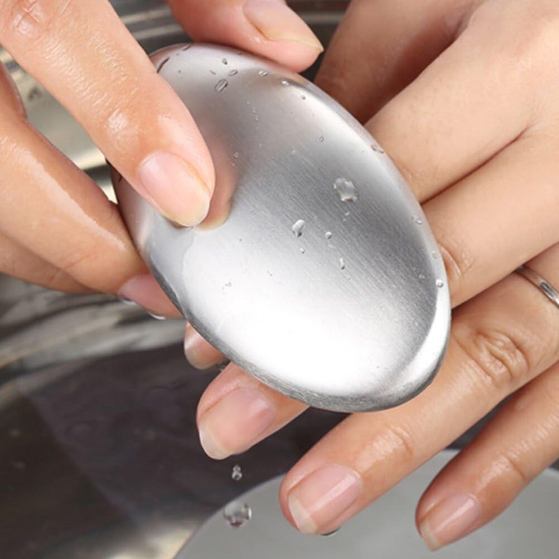 Geek Lab Stainless Steel Soap Hand Odor Remover Bar Eliminating Smells Like Onion Garlic Fish Other Strong Scents from Hands and Skin A USeful Kitchen Gadgets - Image 2