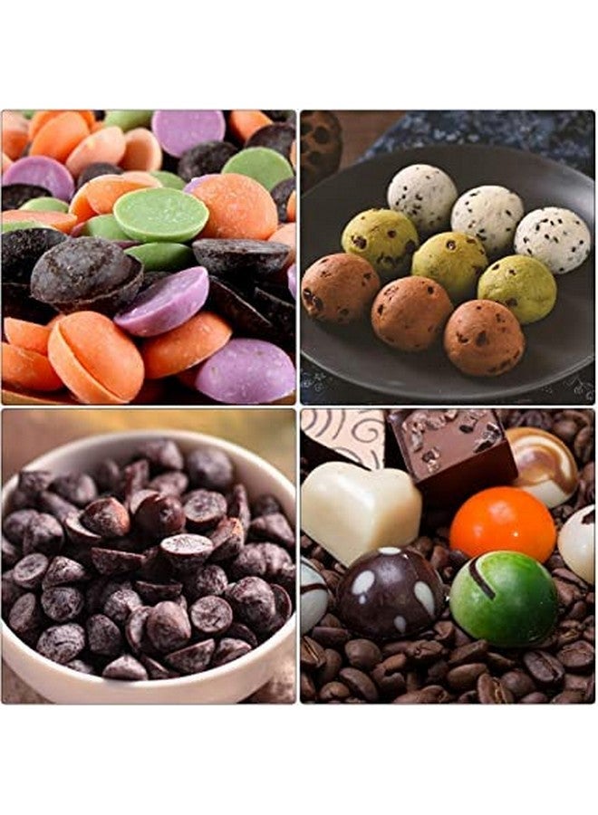 MoldBerry Silicone Chocolate Mold | 100 Cavity Mini Round Mould | Semi Sphere Gummy Candy Mold | Dog Treats Pan | Chocolate Drops Mold for Ganache Jelly Caramels Cookies (Multicolor - PK1) - Image 5