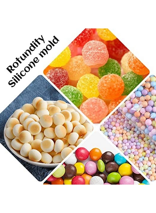 MoldBerry Silicone Chocolate Mold | 100 Cavity Mini Round Mould | Semi Sphere Gummy Candy Mold | Dog Treats Pan | Chocolate Drops Mold for Ganache Jelly Caramels Cookies (Multicolor - PK1) - Image 4