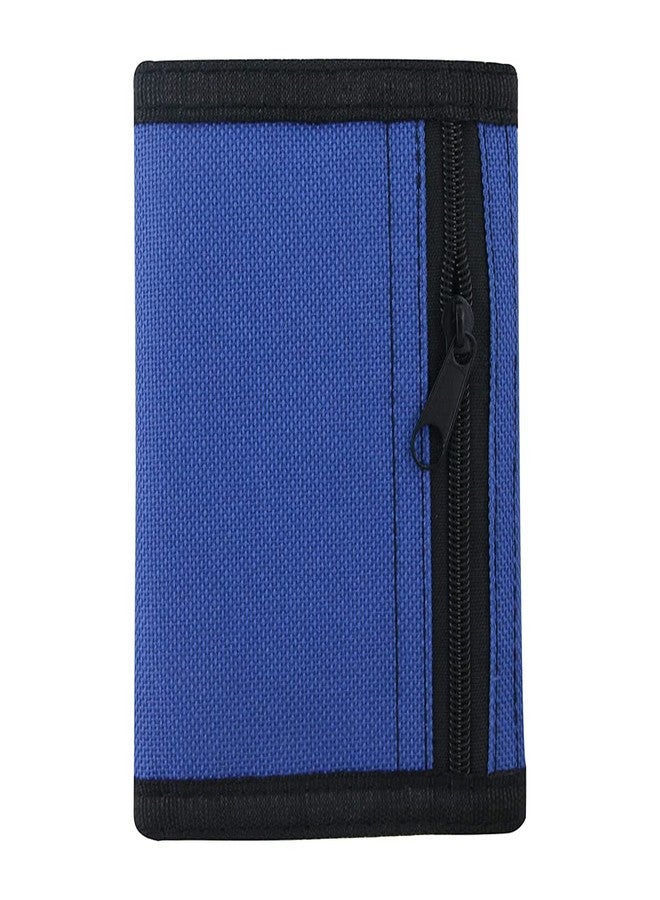 NEICY RFID Blocking Canvas Wallet for Men and Women - Trifold Nylon Wallet with Magic Sticker, Teen Wallet for Boys, Wallets for Teens Boys (Navy Blue) - Image 3