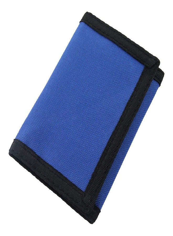 NEICY RFID Blocking Canvas Wallet for Men and Women - Trifold Nylon Wallet with Magic Sticker, Teen Wallet for Boys, Wallets for Teens Boys (Navy Blue) - Image 1