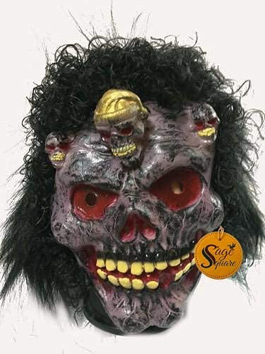 Sage Square Rubber Latex Funny Scary Horror Full Face Mask for Costume Prank Party Halloween Holi Function Drama. (Random) (Pack of 2) - Image 4