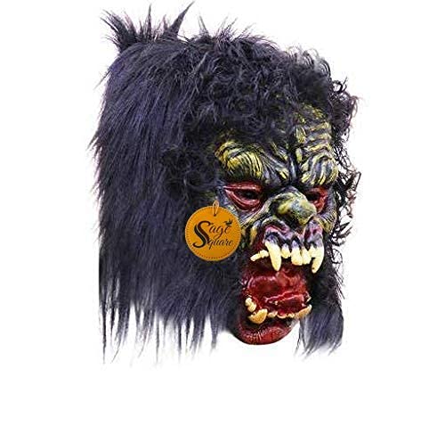 Sage Square Rubber Latex Funny Scary Horror Full Face Mask for Costume Prank Party Halloween Holi Function Drama. (Random) (Pack of 2) - Image 3