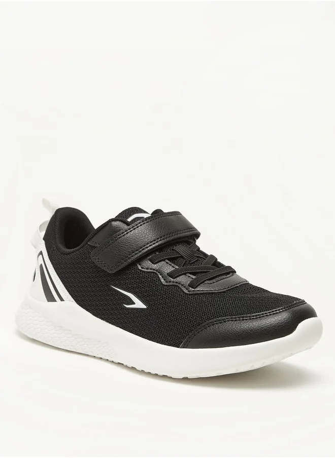 Dash Boys Panelled Sports Shoes with Hook and Loop Closure