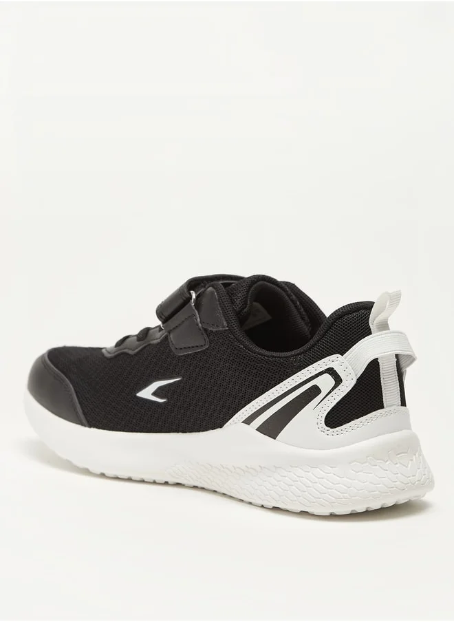 Dash Boys Panelled Sports Shoes with Hook and Loop Closure