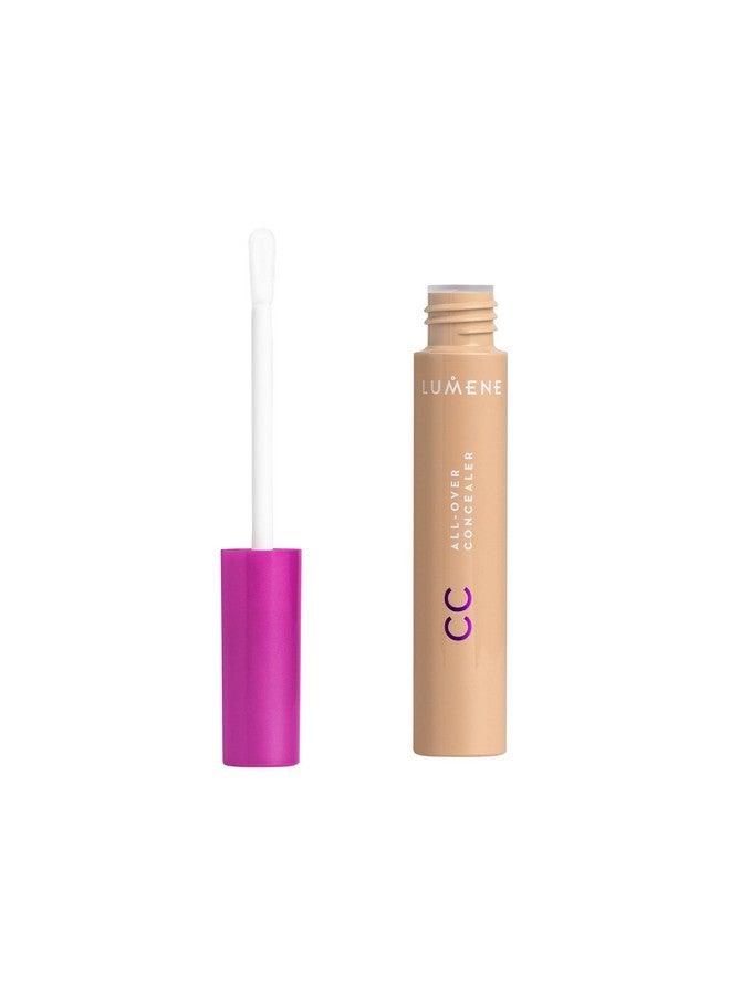 Lumene Under Eye Concealer - CC All-Over Hydrating Concealer with Medium Coverage - Multi-Tasking Under Eye Makeup Infused with Hyaluronic Acid with a Skin-Like Finish - 4 Tan (0.3 fl oz) - Image 2