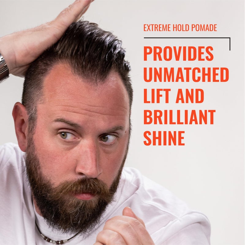 Fix Your Lid Extreme Hold Hair Pomade For Men - High Shine Water Based Hair Gel 3.75 oz - Easy To Wash Out - Image 3