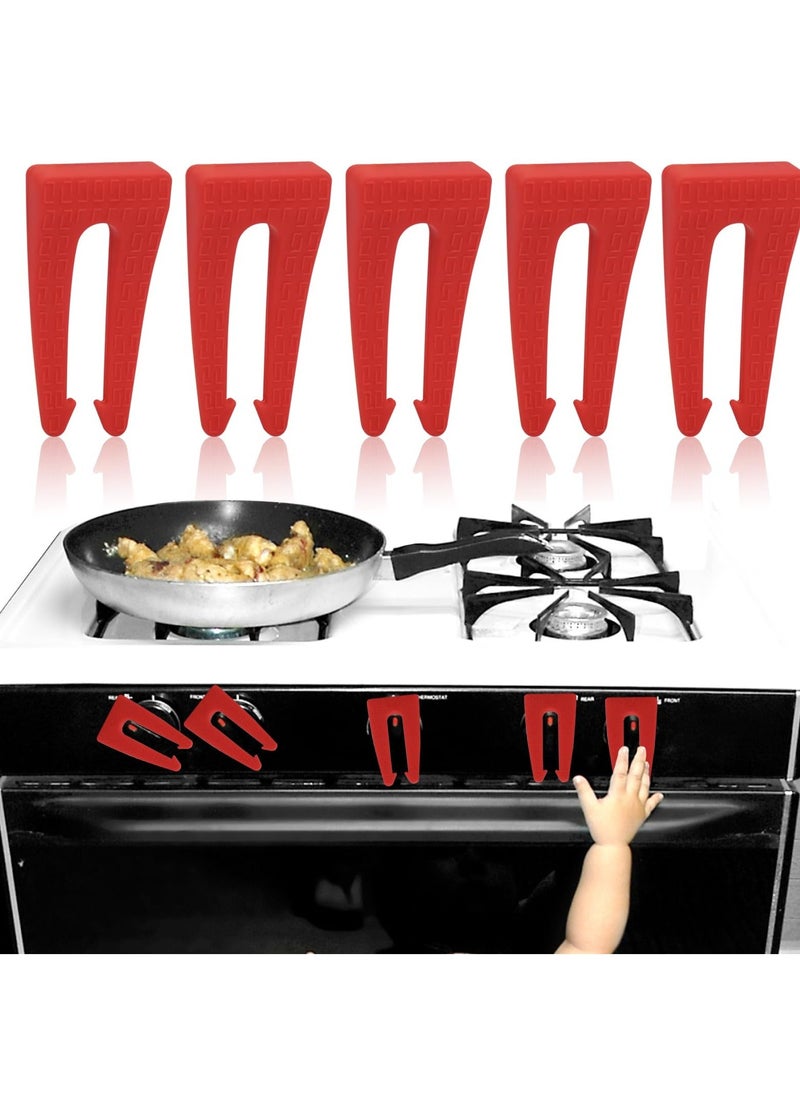 Generic - Stove Knob Covers for Child Safety Stove Knob Locks Proofing Oven Knob Lock Stove Child Safety Guards For Child Safety for Gas Stove Grill Home Restaurant Kitchen 8 Pack Red - Image 1