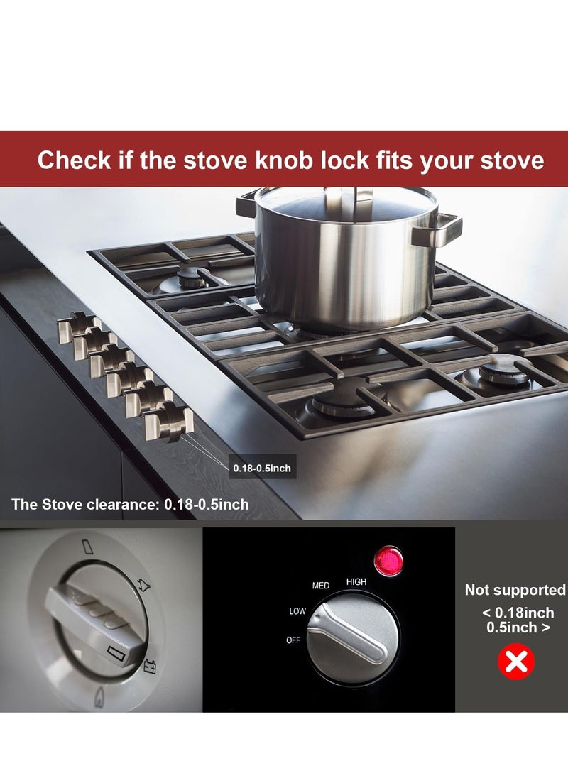 Generic - Stove Knob Covers for Child Safety Stove Knob Locks Proofing Oven Knob Lock Stove Child Safety Guards For Child Safety for Gas Stove Grill Home Restaurant Kitchen 8 Pack Red - Image 1
