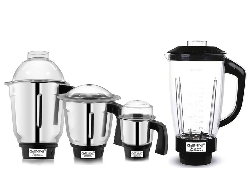 Gemini وعاء عصارة جمنيني عالي الجودة مع وعاء سائل جاف ووعاء شاتني لمجموعة خلاط 4 قطع SA60 متعددة الألوان حزمة من 4 - Image 1