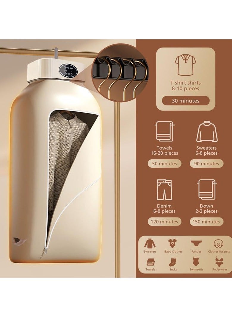 مجفف محمول، مجفف ملابس محمول للملابس، الملابس الداخلية، المناشف، ملابس الحيوانات الأليفة، مجفف معلق للغسيل، السفر، التخييم، الشقق الفندقية، السكن الجامعي، المركبات الترفيهية - Image 3