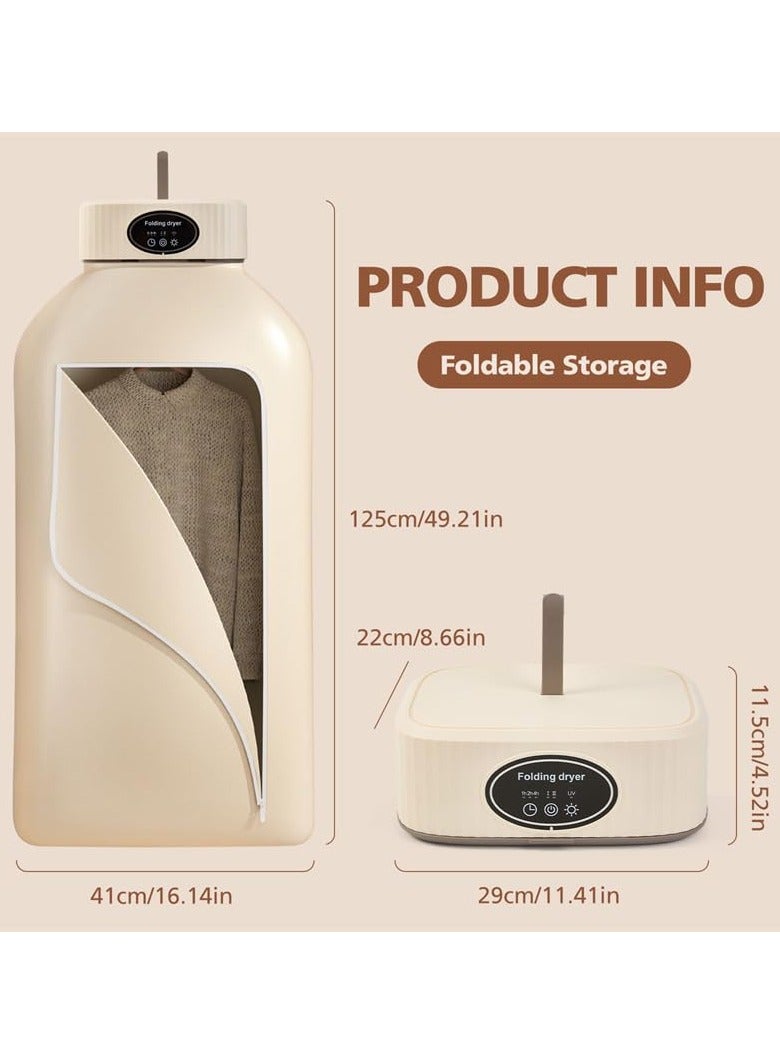 مجفف محمول، مجفف ملابس محمول للملابس، الملابس الداخلية، المناشف، ملابس الحيوانات الأليفة، مجفف معلق للغسيل، السفر، التخييم، الشقق الفندقية، السكن الجامعي، المركبات الترفيهية - Image 5