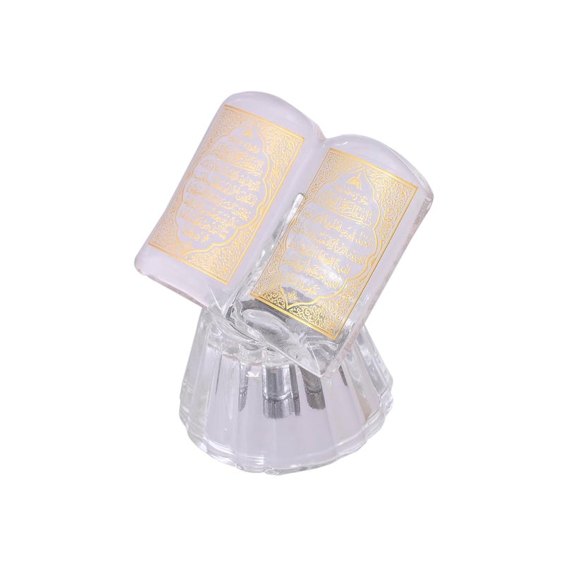 KhwajaDarbar KhwajaDarbar Islamic Quran Replica Crystal Book with LED Light Collectible Gift DSGN2  - Image 5