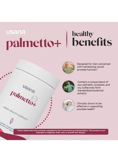 USANA Palmetto Plus Saw Palmetto Prostate Supplement For Men (28 Capsules Per Container) Serving Size: 1 Capsule  - Image 5