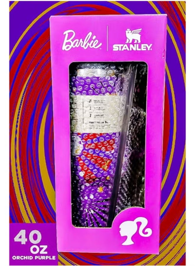 Stanley x Barbie 40oz Tumbler Limited Edition – Stainless Steel Travel Mug with Reusable Straw | BPA-Free, Eco-Friendly & Dishwasher Safe | Leakproof FlowState Lid | Double-Wall Insulation Keeps Drinks Hot for 16 Hours & Cold for 24 Hours | Slim Base Fits Car Cup Holders | Ergonomic Handle for Convenient Use at Home, Work, Travel, Gym & Outdoors | Stylish & Durable Reusable Thermal Cup