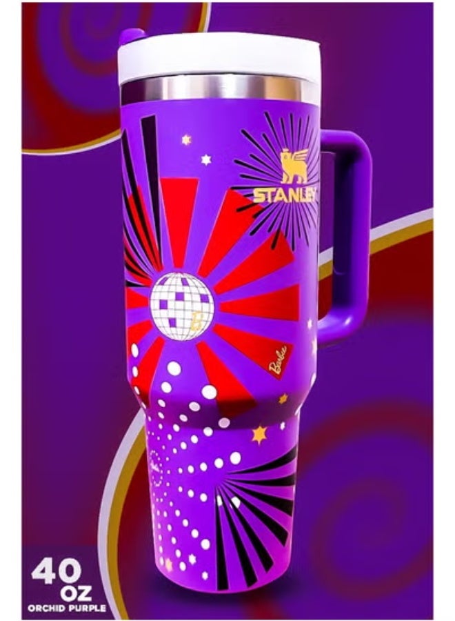 Stanley x Barbie 40oz Tumbler Limited Edition – Stainless Steel Travel Mug with Reusable Straw | BPA-Free, Eco-Friendly & Dishwasher Safe | Leakproof FlowState Lid | Double-Wall Insulation Keeps Drinks Hot for 16 Hours & Cold for 24 Hours | Slim Base Fits Car Cup Holders | Ergonomic Handle for Convenient Use at Home, Work, Travel, Gym & Outdoors | Stylish & Durable Reusable Thermal Cup
