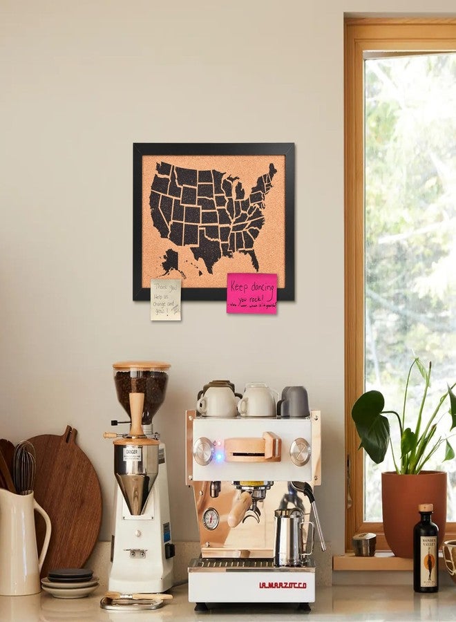 YCCYYCCY Cork Board Map of The United State, 14" X 11" Bulletin Boards for Walls with 10 Pins, Travel Tracker Map for Office, School and Home (MAP) - Image 3