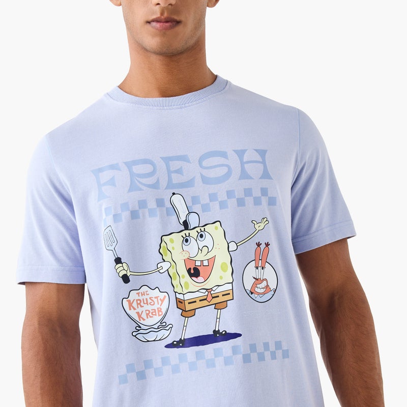 سبلاش فيڤ تيشيرت سبونج بوب بأكمام قصيرة ورقبة دائرية - Image 4