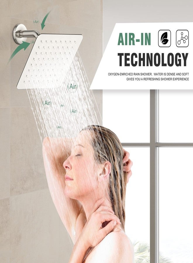 SunCleanse Shower Faucet Set with Tub Spout - SunCleanse Shower System (valve Included) with 8-inch Rain Shower Head and Bathtub Faucet - Brushed Nickel Shower Tub Kit for Bathroom - Image 4