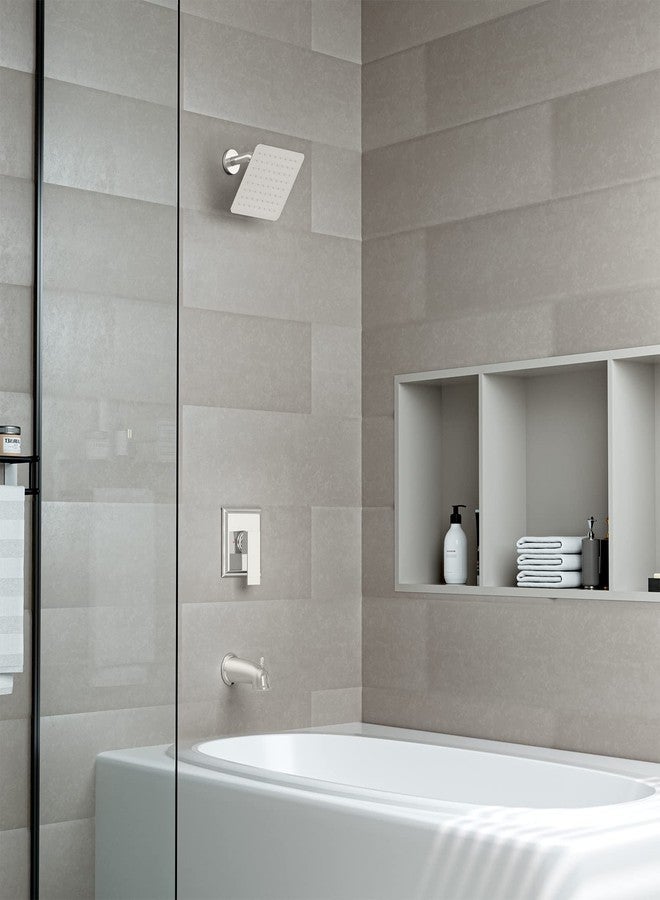 SunCleanse Shower Faucet Set with Tub Spout - SunCleanse Shower System (valve Included) with 8-inch Rain Shower Head and Bathtub Faucet - Brushed Nickel Shower Tub Kit for Bathroom - Image 2