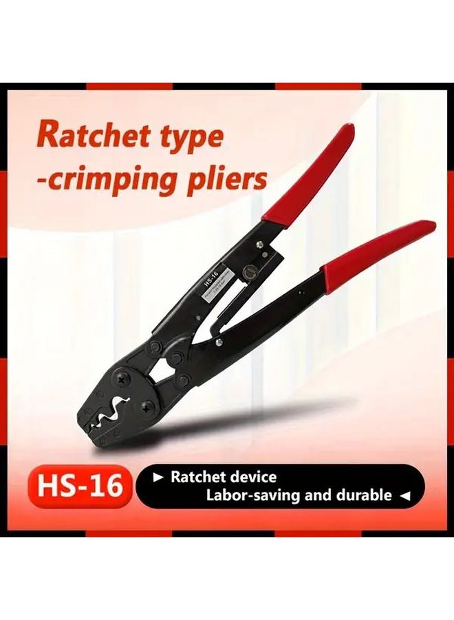 Red Ratchet Quick Wire Pliers Crimping Tool for Copper Tubes Aluminum Sleeves - Image 2